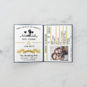 Élégant Faire-part de mariage De Style Passport (Intérieur)