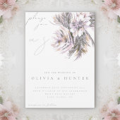 Elégant Faire-part de mariage de tourbe d'aquarell