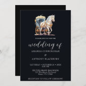 Élégant Faire-part de mariage de transport tiré à  (Devant / Derrière)