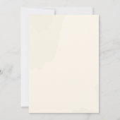 Elégant Faire-part de mariage de verdure or (Dos)