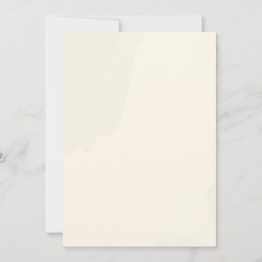 Elégant Faire-part de mariage de verdure or (Dos)