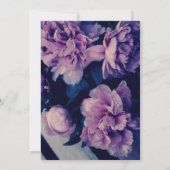 Élégant Faire-part de mariage des fleurs Roses (Dos)