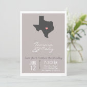 Élégant Faire-part de mariage d'État du Texas (Debout devant)