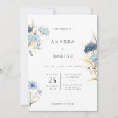 Elégant Faire-part de mariage d'Eucalyptus (Devant)