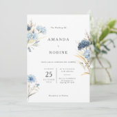 Elégant Faire-part de mariage d'Eucalyptus (Debout devant)