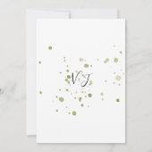 Élégant Faire-part de mariage d'eucalyptus à pendr (Dos)