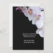 Élégant Faire-part de mariage d'orchidées (Dos)