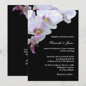Élégant Faire-part de mariage d'orchidées (Devant / Derrière)