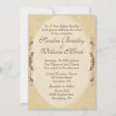 Élégant Faire-part de mariage en cuir (Devant)