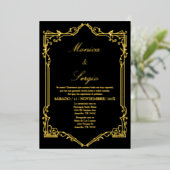 Élégant Faire-part de mariage en espagnol (Debout devant)