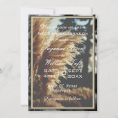 Élégant Faire-part de mariage en laiton Boho Pampa (Devant)