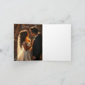 Elégant Faire-part de mariage en marbre et or (Intérieur)