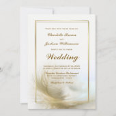 Élégant Faire-part de mariage en or (Devant)