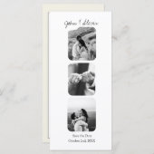 Élégant Faire-part de mariage Enregistrer la date  (Devant / Derrière)