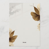 Élégant Faire-Part de Mariage et Invitation Combin (Dos)
