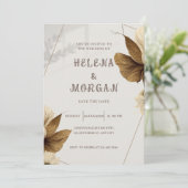 Élégant Faire-Part de Mariage et Invitation Combin (Debout devant)