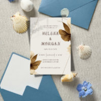 Élégant Faire-Part de Mariage et Invitation Combin