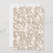 Élégant Faire-part de mariage Faux d'ivoire (Dos)
