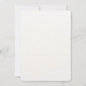 Élégant Faire-part de mariage Fleur Rouge foncé (Dos)