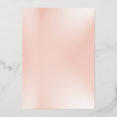 Élégant Faire-Part de Mariage Fleur Sauvage Rose (Verso)