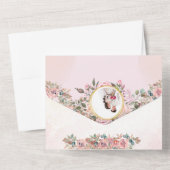 Élégant Faire-part de mariage Floral (Verso)