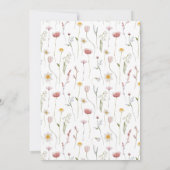 Élégant Faire-part de mariage Floral (Dos)