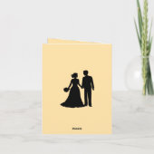 Élégant Faire-part de mariage Floral (Dos)