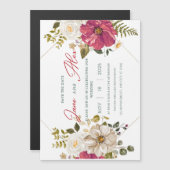 🌸 Élégant Faire-part de mariage Floral 🌸 (Devant / Derrière)