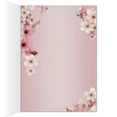 Elégant Faire-part de mariage Floral Blossom (Intérieur (Droit))