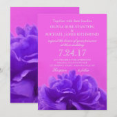 Élégant Faire-part de mariage Floral de framboise  (Devant / Derrière)