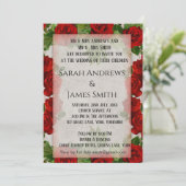 Élégant Faire-part de mariage floral défraîchi (Debout devant)