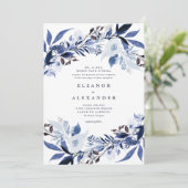 Elégant Faire-part de mariage Floral Melange (Debout devant)