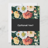 Elégant Faire-part de mariage Floral - Personnalis (Dos)