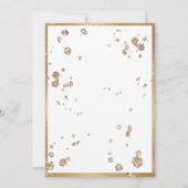 Élégant Faire-part de mariage floral rose (Dos)