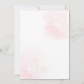 Élégant Faire-part de mariage Floral Rouge (Dos)