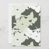 Élégant Faire-part de mariage Floral Vert