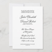 Élégant Faire-part de mariage formel (Devant)