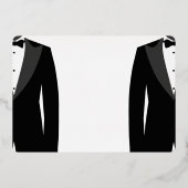 Élégant Faire-Part de Mariage Gay avec Feuille d'O (Verso)