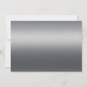 Elégant Faire-part de mariage Gay Silver Tuxedos (Dos)