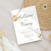 Élégant Faire-part de mariage Gold Foil