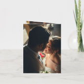 Elégant Faire-part de mariage Gold Frame (Dos)