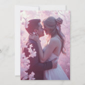Elégant Faire-part de mariage Gold Frame (Dos)