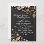 Elégant Faire-part de mariage Gold Frame (Devant)