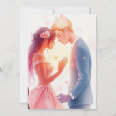 Elégant Faire-part de mariage Gold Frame (Dos)