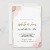 Elégant Faire-part de mariage Gold Frame | Minimal (Devant)