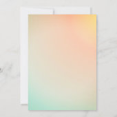 Élégant Faire-part de mariage Holographique modern (Dos)