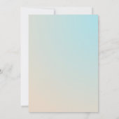 Élégant Faire-part de mariage Holographique modern (Dos)