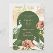 Élégant faire-part de mariage indien (Devant)