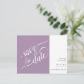 Élégant Faire-part de mariage lavande à conserver (Debout devant)