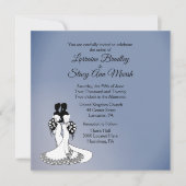 Élégant Faire-part de mariage lesbienne (Devant)